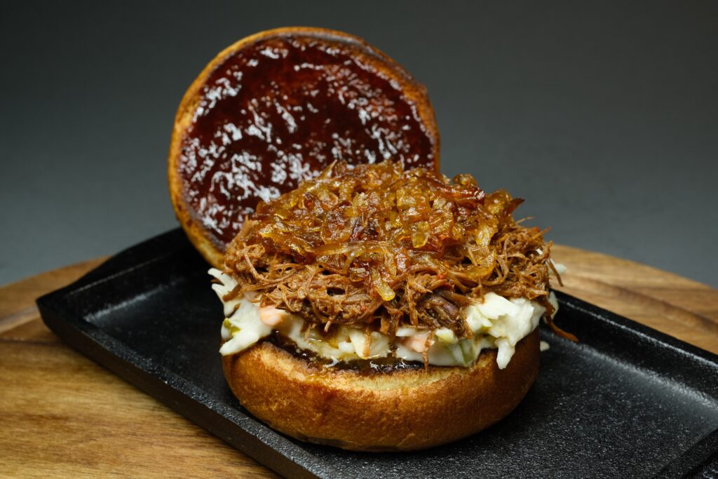 Signature Pulled Beef Burger